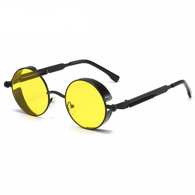 Metal Round Sunglasses with Vintage Charm