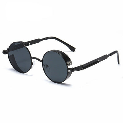 Metal Round Sunglasses with Vintage Charm