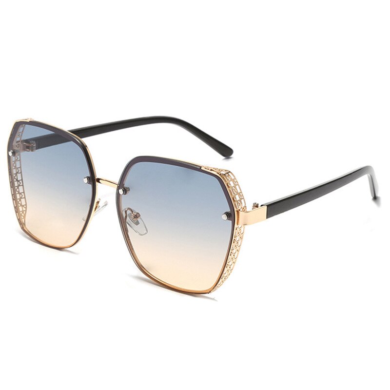 Oval Luxury Sunglasses with Gradients Lens